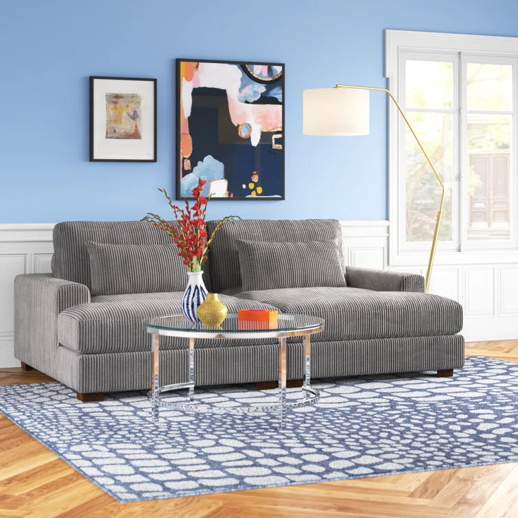 Mordecai 90'' Corduroy Sleeper Sofa