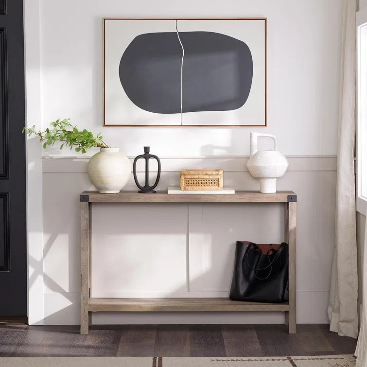 Larenda Entryway Table with Open Shelf Storage