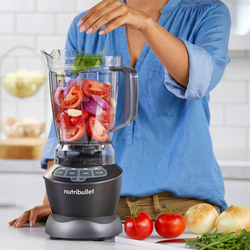 NutriBullet ZNBF30500Z Blender Combo 1200 Watt, 1200W, Dark Gray