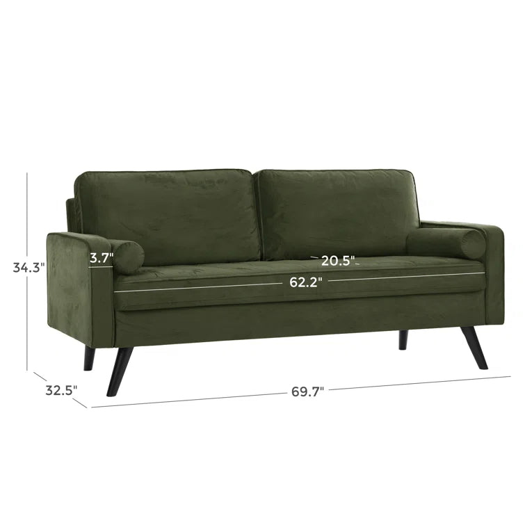 Brumback 69.7'' Velvet Sofa