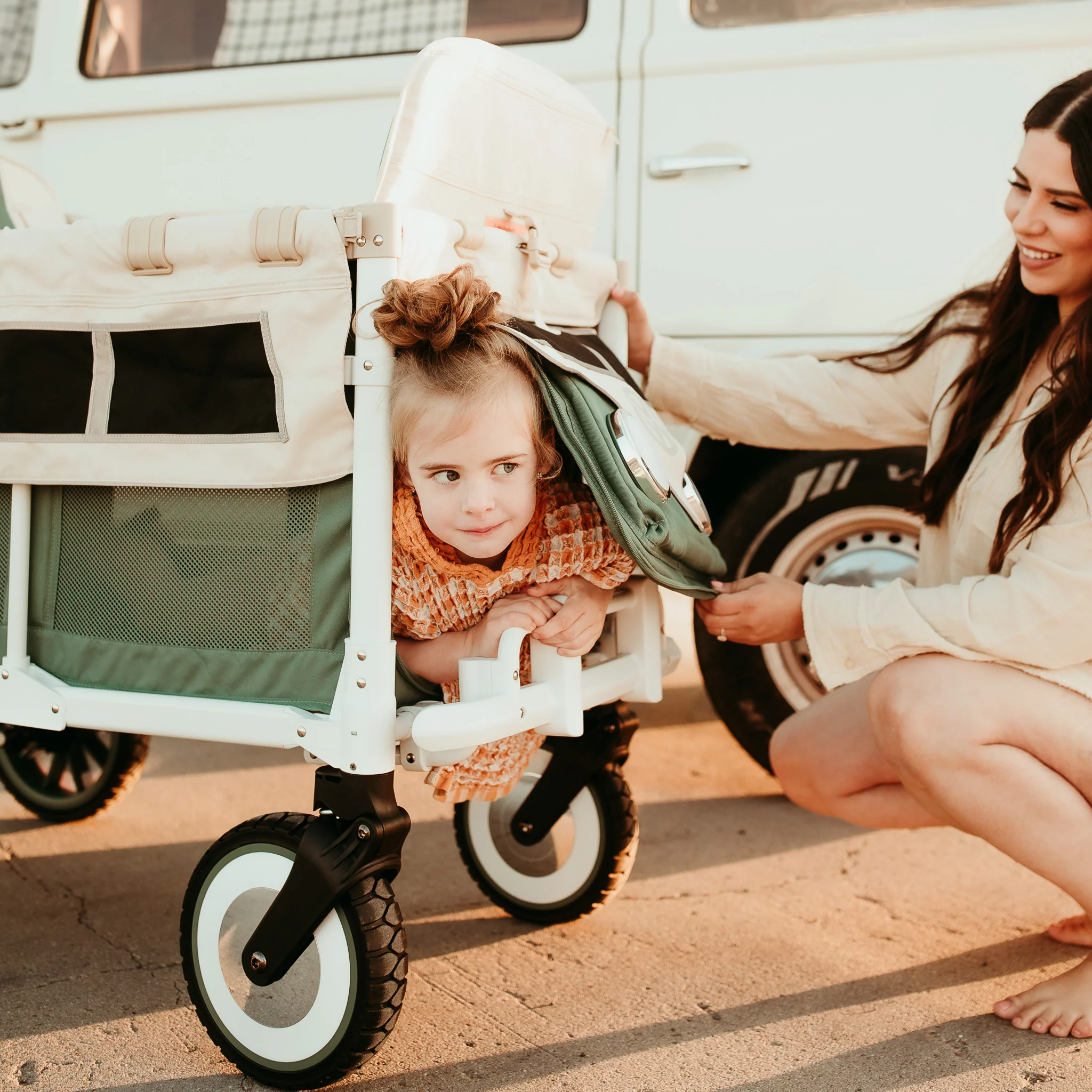 Wonderfoldv Volkswagon Special Edition Quad (4 seater) Stroller Wagon