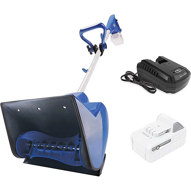 24V Cordless Rechargeable 11" Snow Thrower & Cover