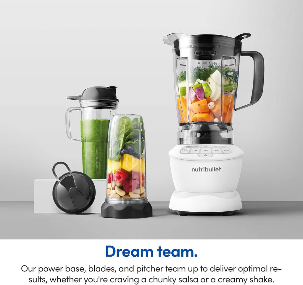 NutriBullet ZNBF30500Z Blender Combo 1200 Watt, 1200W, Dark Gray