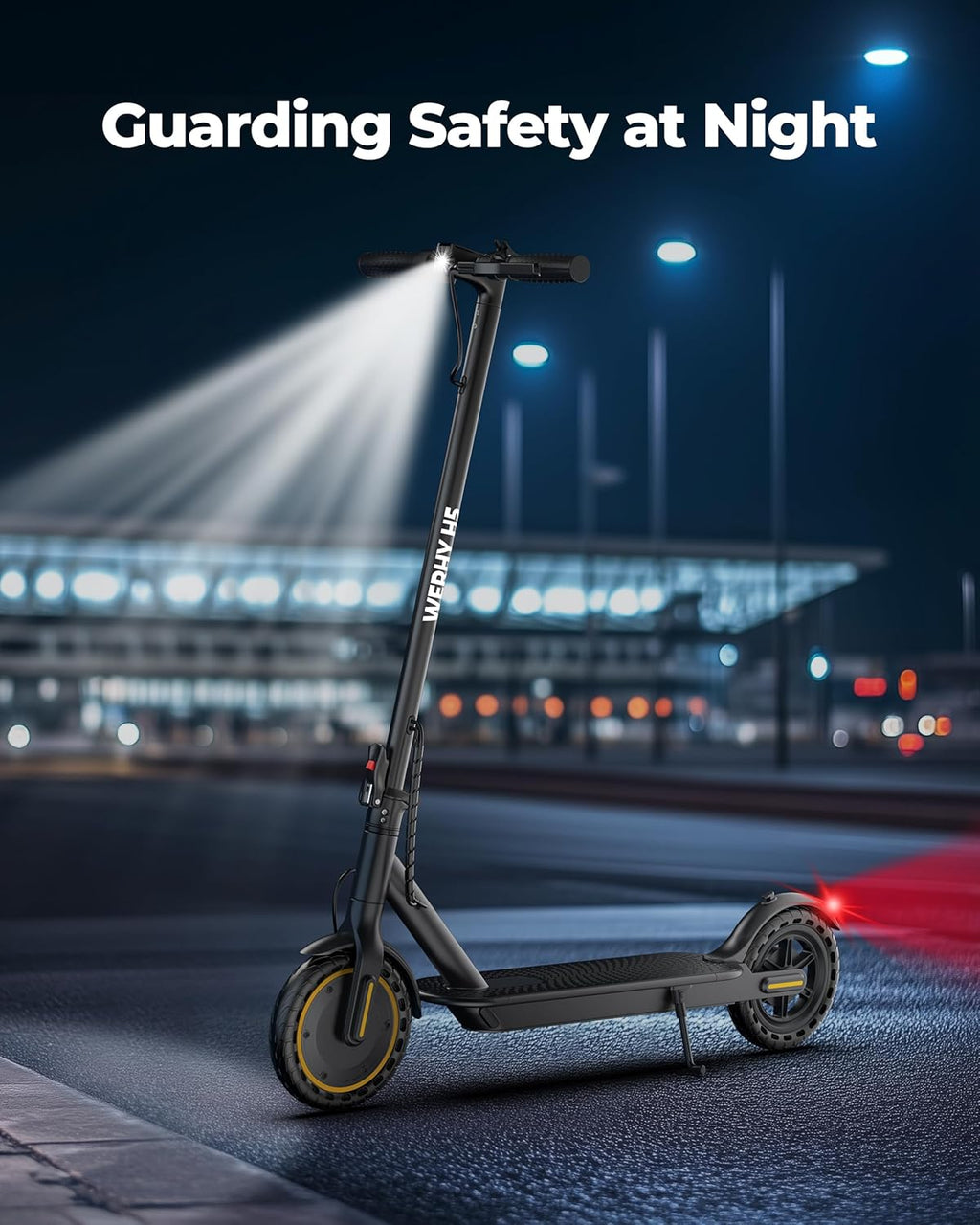 WERHY Electric Scooter, 350W/500W Motor, Top Speed 19/22 mph, Max 16/23/28Miles Ranges, Foldable E Scooter for Adults