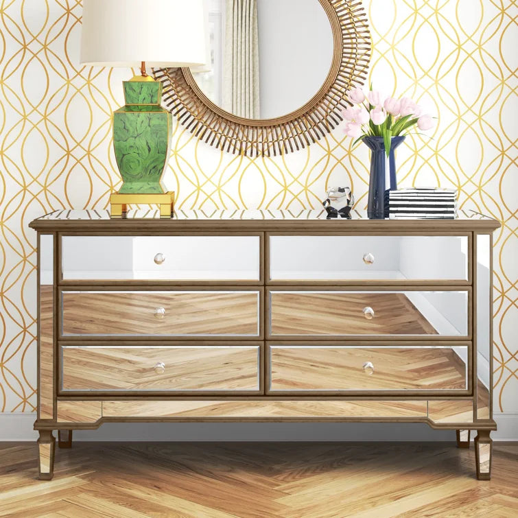Brixton 6 Drawer 60" W Double Dresser