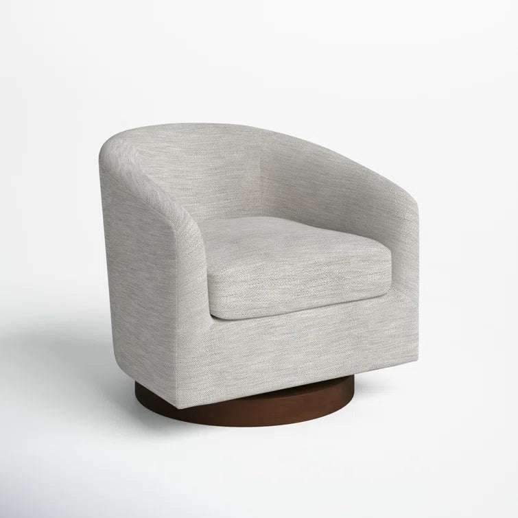 Bennett Upholstered Swivel Barrel Chair