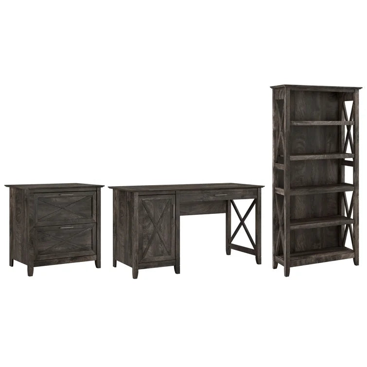 Huckins 3 Piece Rectangular Computer Desk Office Set