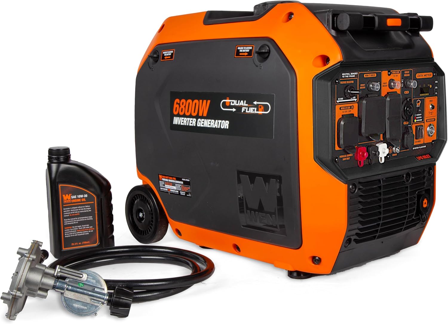 WEN 3800-Watt Inverter Generator, Electric Start, RV-Ready, Portable and Super Quiet with Fuel Shut-Off (56380i)