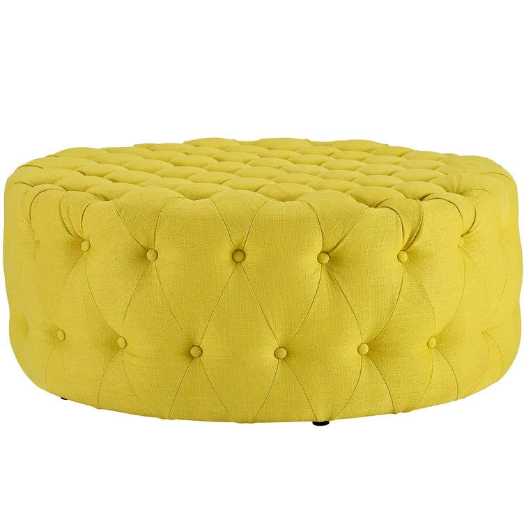 Modway Copper Grove Harrison Blue Amour Fabric Ottoman