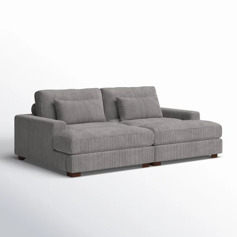 Mordecai 90'' Corduroy Sleeper Sofa