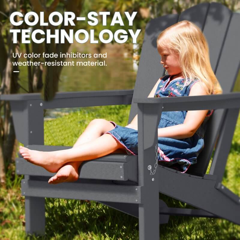High Density Polyethylene Folding Adirondack Chair
