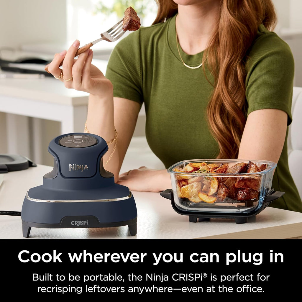 Ninja Air Fryer, 2.5 QT Crispi System + 4 Containers with Storage Lids, Air Fryer, Microwave, Freezer & Dishwasher Safe, Non Toxic Portable Cooking System, Compatible with Ninja FN100 Crispi Series