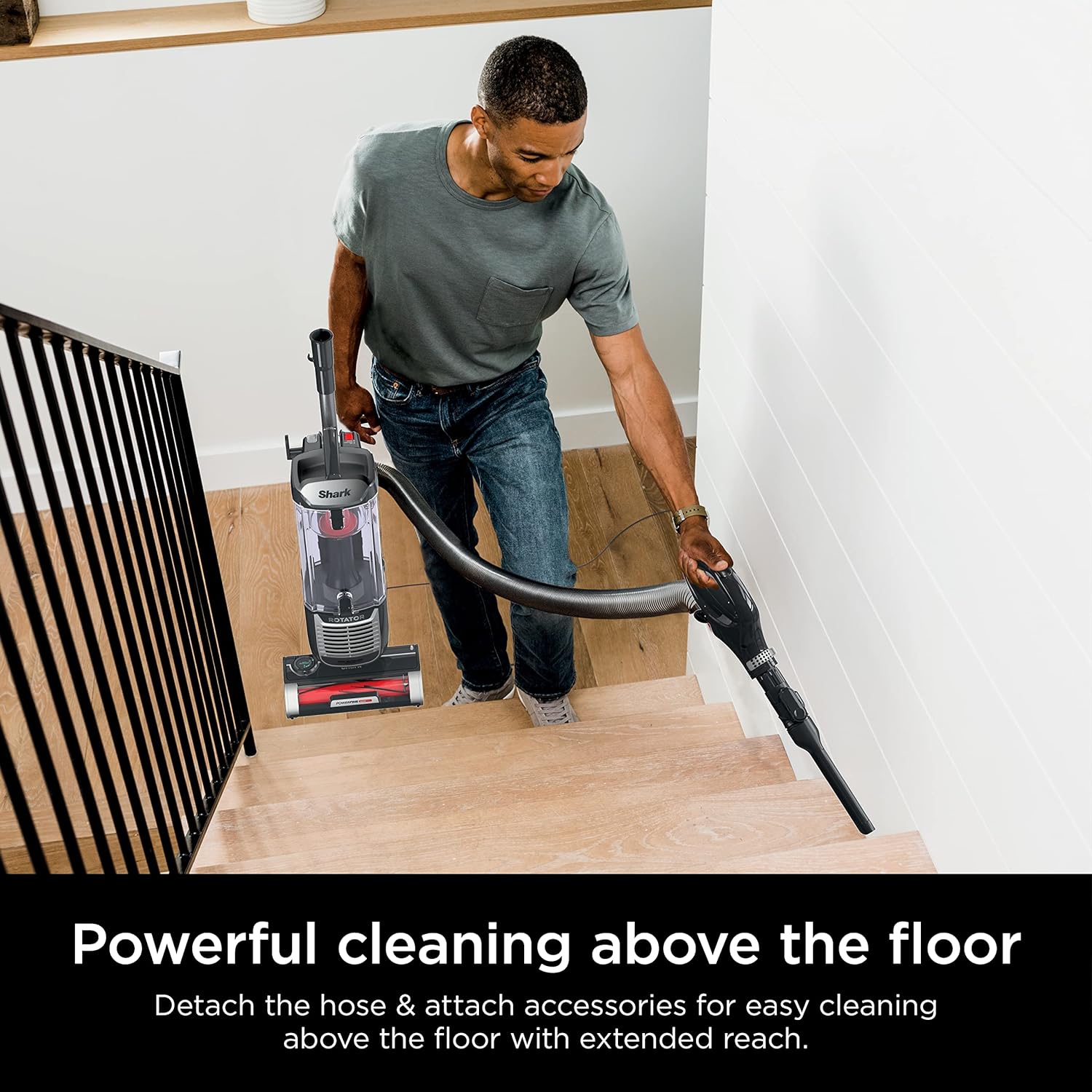 Shark NV752 Rotator Powered Lift-Away TruePet Upright Vacuum with HEPA Filter, Large Dust Cup Capacity, LED Headlights, Upholstery Tool, Perfect Pet Power Brush & Crevice Tool, Bordeaux