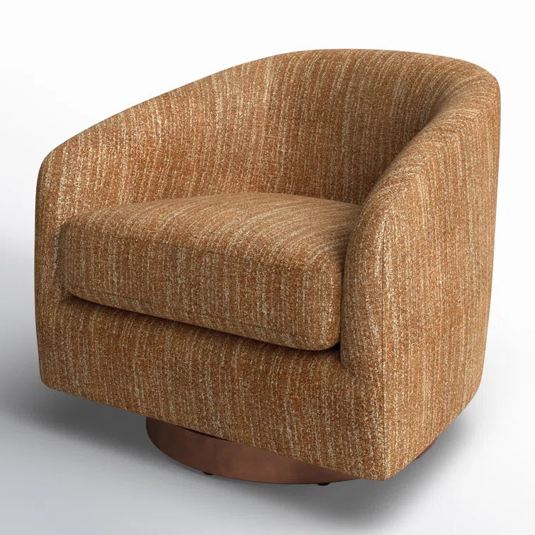 Bennett Upholstered Swivel Barrel Chair