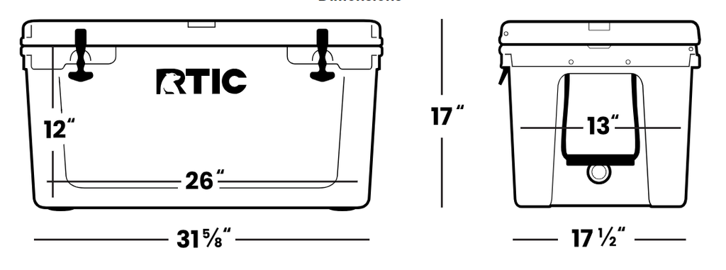 45-52-65 QT Ultra-Tough Cooler Hard Insulated Portable Ice Chest Box for Beach, Drink, Beverage, Camping, Picnic, Fishing, Boat, Barbecue