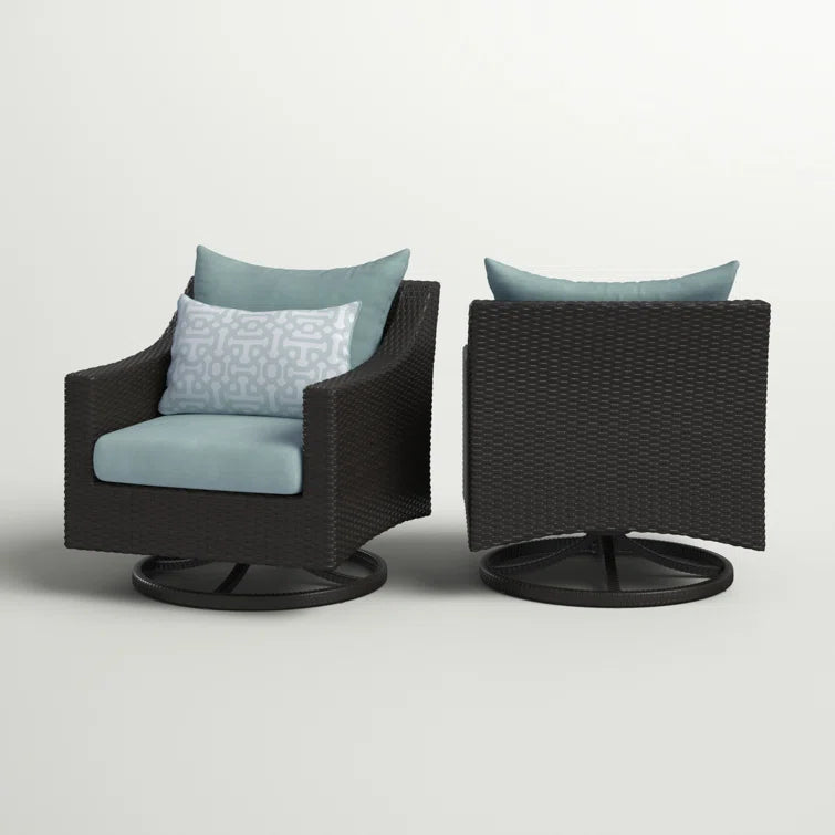 Fionnula Swivel Patio Chair with Cushions