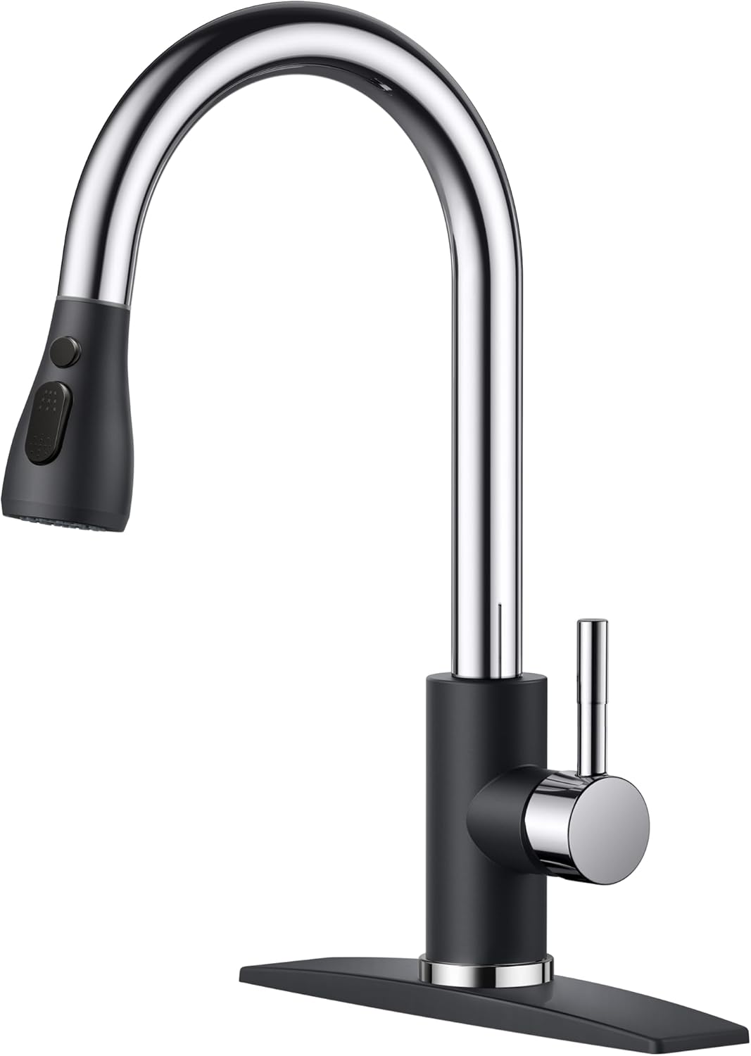 FORIOUS Touchless Kitchen Faucets, Brushed Nickel Kitchen Faucet with Pull Down Sprayer, Single Handle Smart Motion Sensor Kitchen Sink Faucet,Contemporary Hands-Free Sink Faucet for Farmhouse Laundry