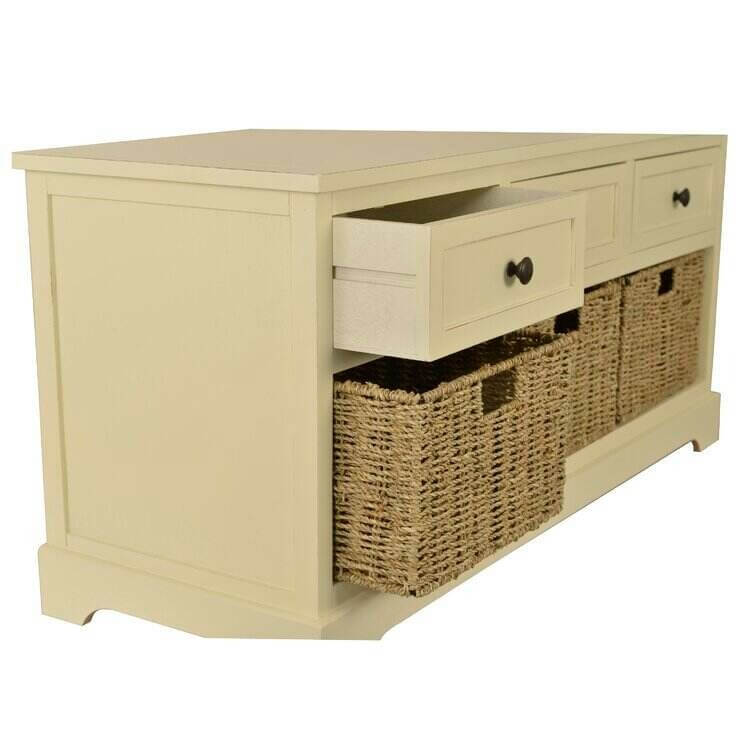 Kaler Drawers Storage Bench