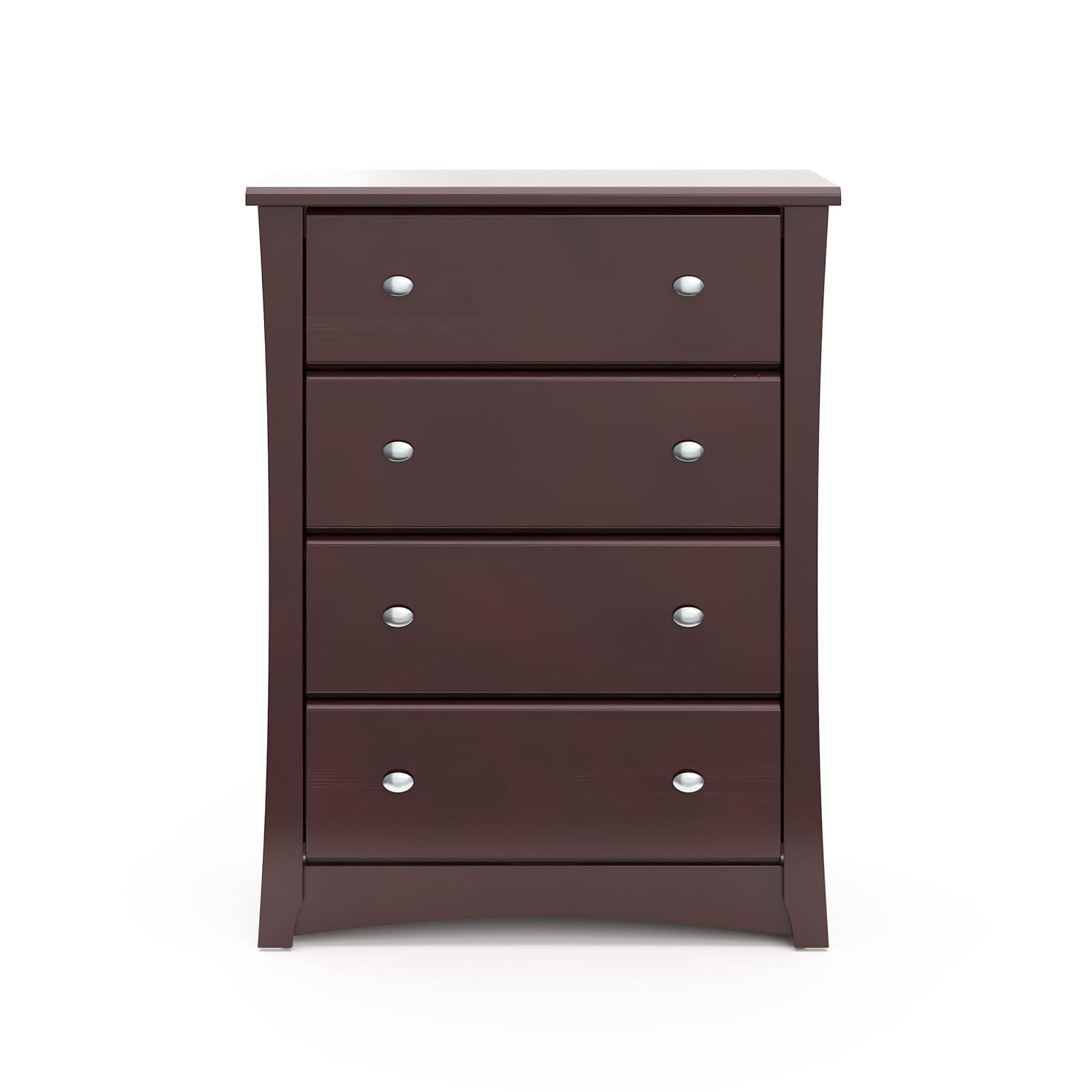 Storkcraft Crescent 6 Drawer Double Dresser (Pebble Gray) – GREENGUARD Gold Certified, For Nursery, Dresser, Kids Nursery Organizer, Chest of Drawers
