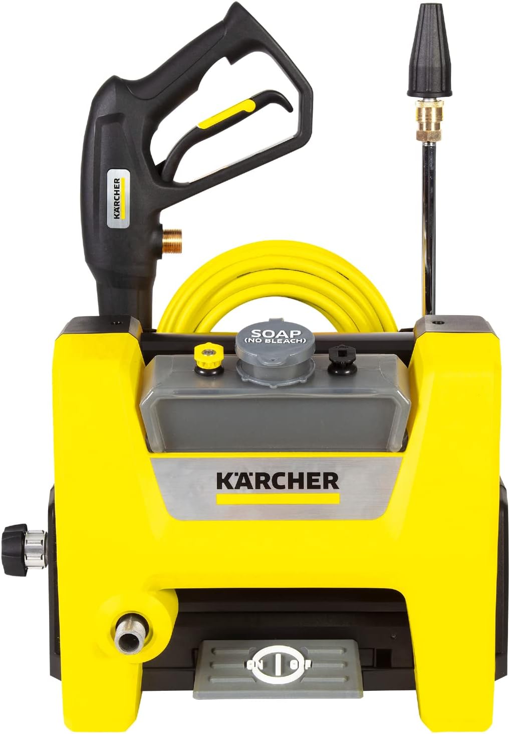 Electric Karcher Pressure Washer K1700, Max 2125 PSI, 3 Spray Nozzles, Detergent Tank, For Cars, Driveways, Siding, Patios, 1.46 max. GPM