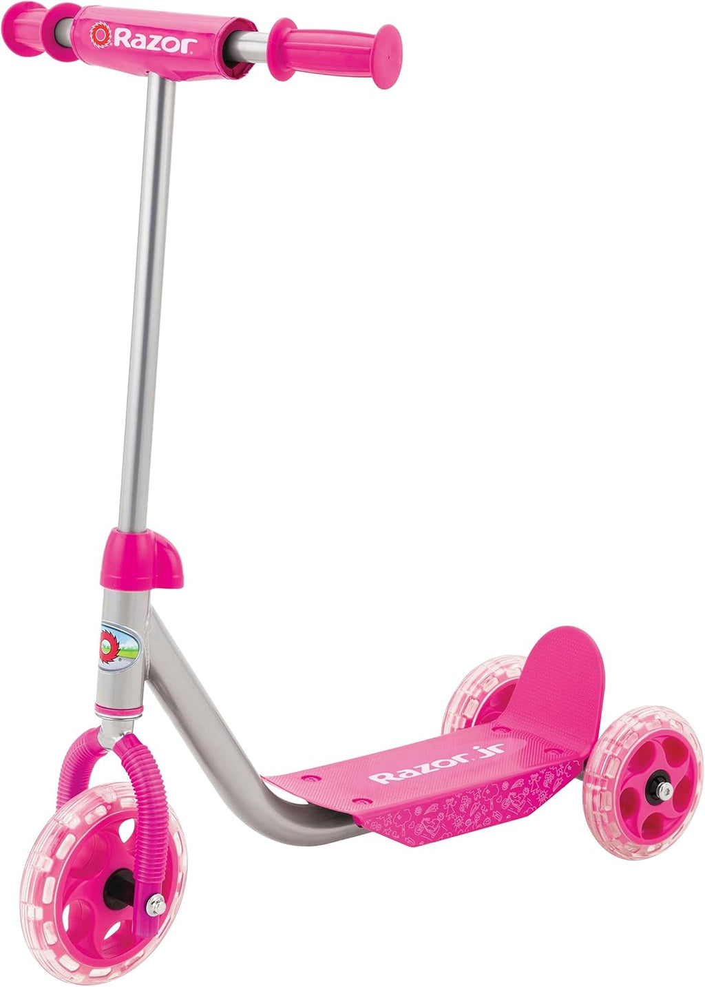 Razor A5 Lux Kick Scooter for Kids Ages 8+ - 8" Urethane Wheels, Anodized Finish Featuring Bold Colors and Graphics, for Riders up to 220 lbs