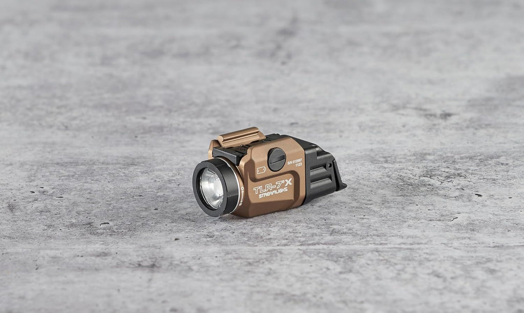 Streamlight 69456 TLR-7 X USB 500-Lumen Compact Tactical Weapon Light with High & Low Paddle Switches and Key Kit, Flat Dark Earth