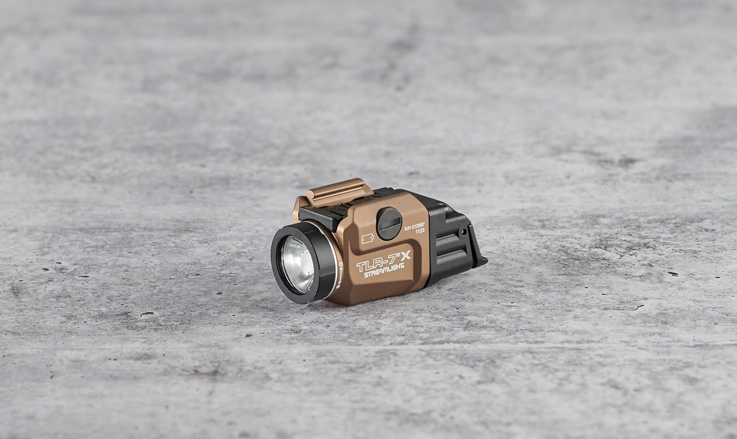 Streamlight 69456 TLR-7 X USB 500-Lumen Compact Tactical Weapon Light with High & Low Paddle Switches and Key Kit, Flat Dark Earth