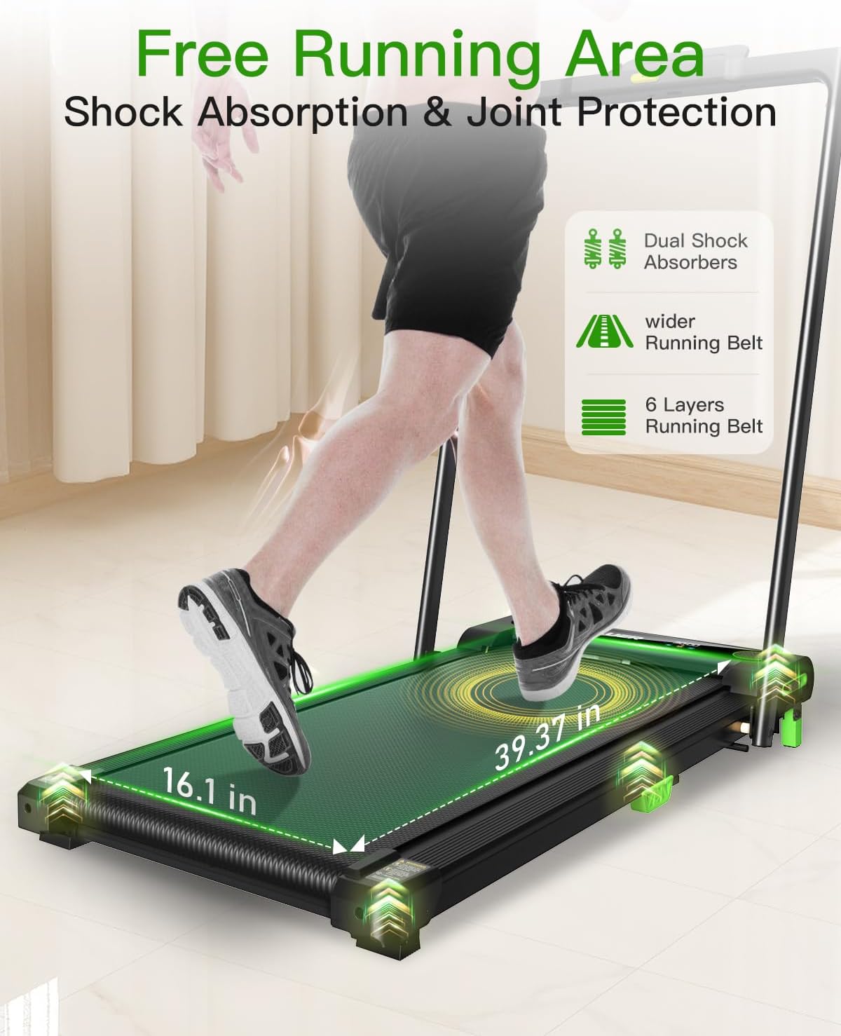 Walking Pad with Incline, Akluer Incline Walking Pad Treadmill for Home, 2.5 HP Under Desk Treadmill Small with Remote Control, Walking Pad Small Treadmill with LED Display