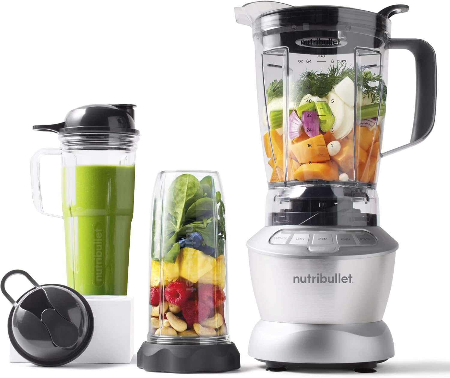 NutriBullet ZNBF30500Z Blender Combo 1200 Watt, 1200W, Dark Gray