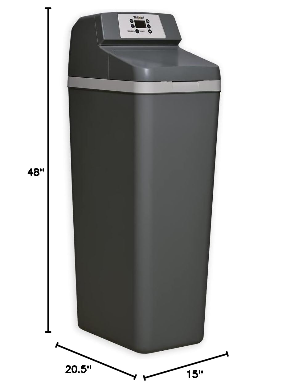 Whirlpool Hybrid Water Softener & Whole House Filtration System (WHESFC) | NSF Certified | Salt-Saving Tech | Removes Chlorine, Hard Water, and Contaminants