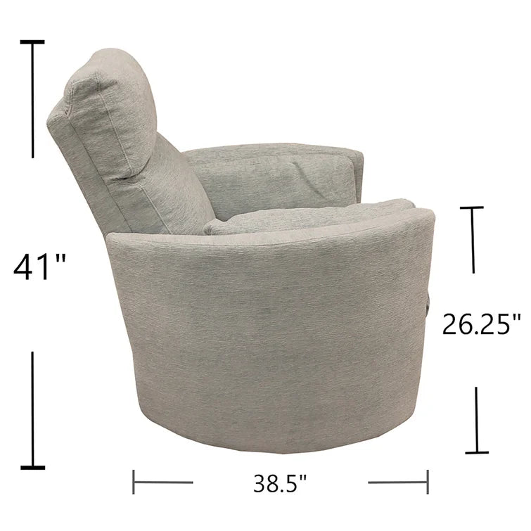 Jelissa 40" Wide Swivel Glider Power Recliner