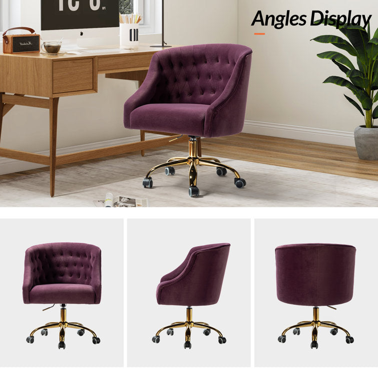 Louise Velvet Hand-Curated Task Chair