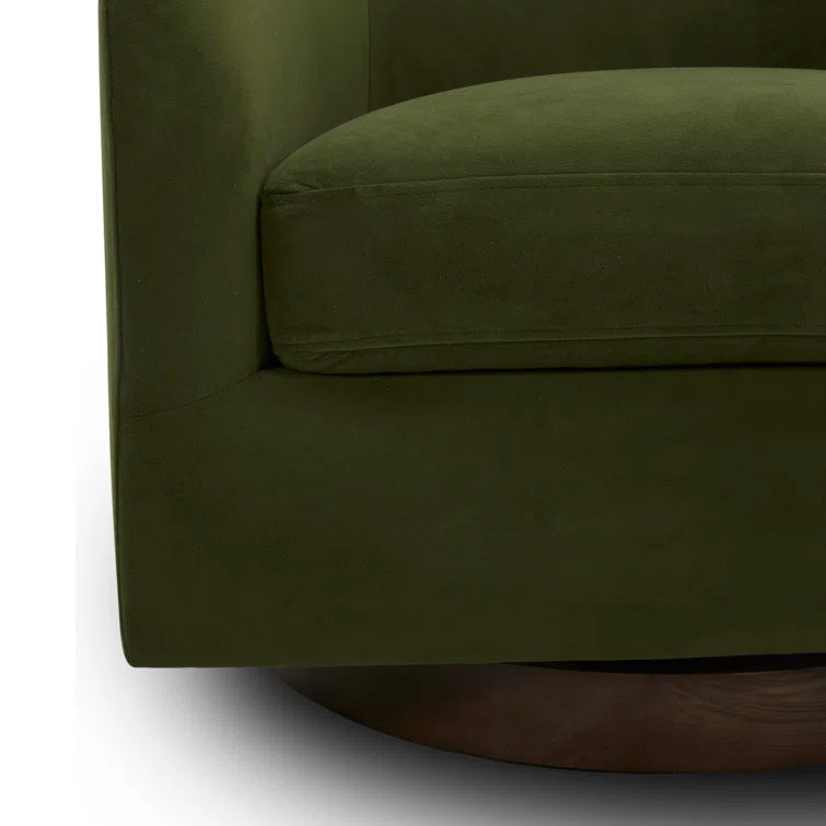 Bennett Upholstered Swivel Barrel Chair