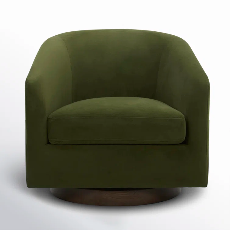 Bennett Upholstered Swivel Barrel Chair