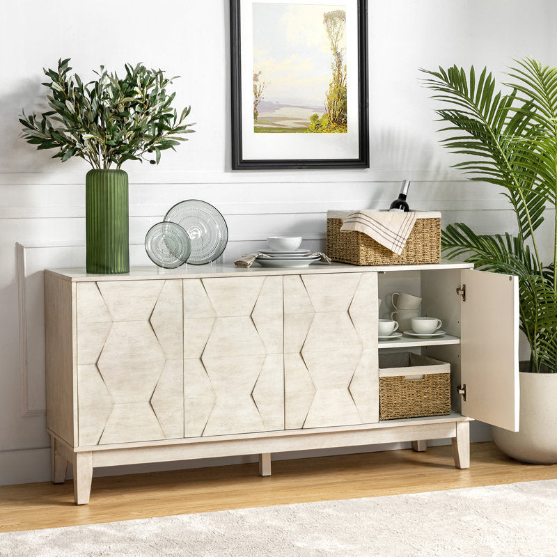 Sara 60" Wide Sideboard with Solid Wood Legs