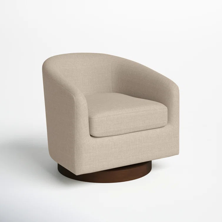 Bennett Upholstered Swivel Barrel Chair