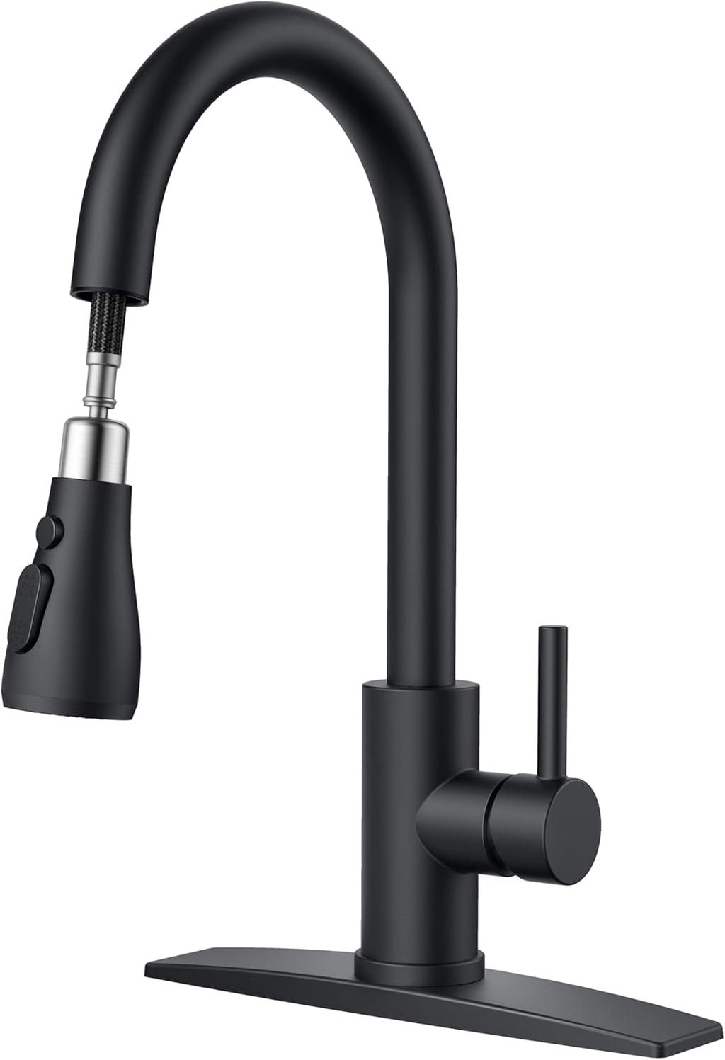 FORIOUS Touchless Kitchen Faucets, Brushed Nickel Kitchen Faucet with Pull Down Sprayer, Single Handle Smart Motion Sensor Kitchen Sink Faucet,Contemporary Hands-Free Sink Faucet for Farmhouse Laundry