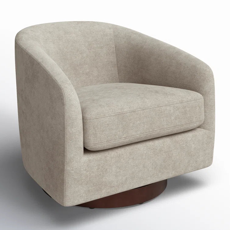 Bennett Upholstered Swivel Barrel Chair