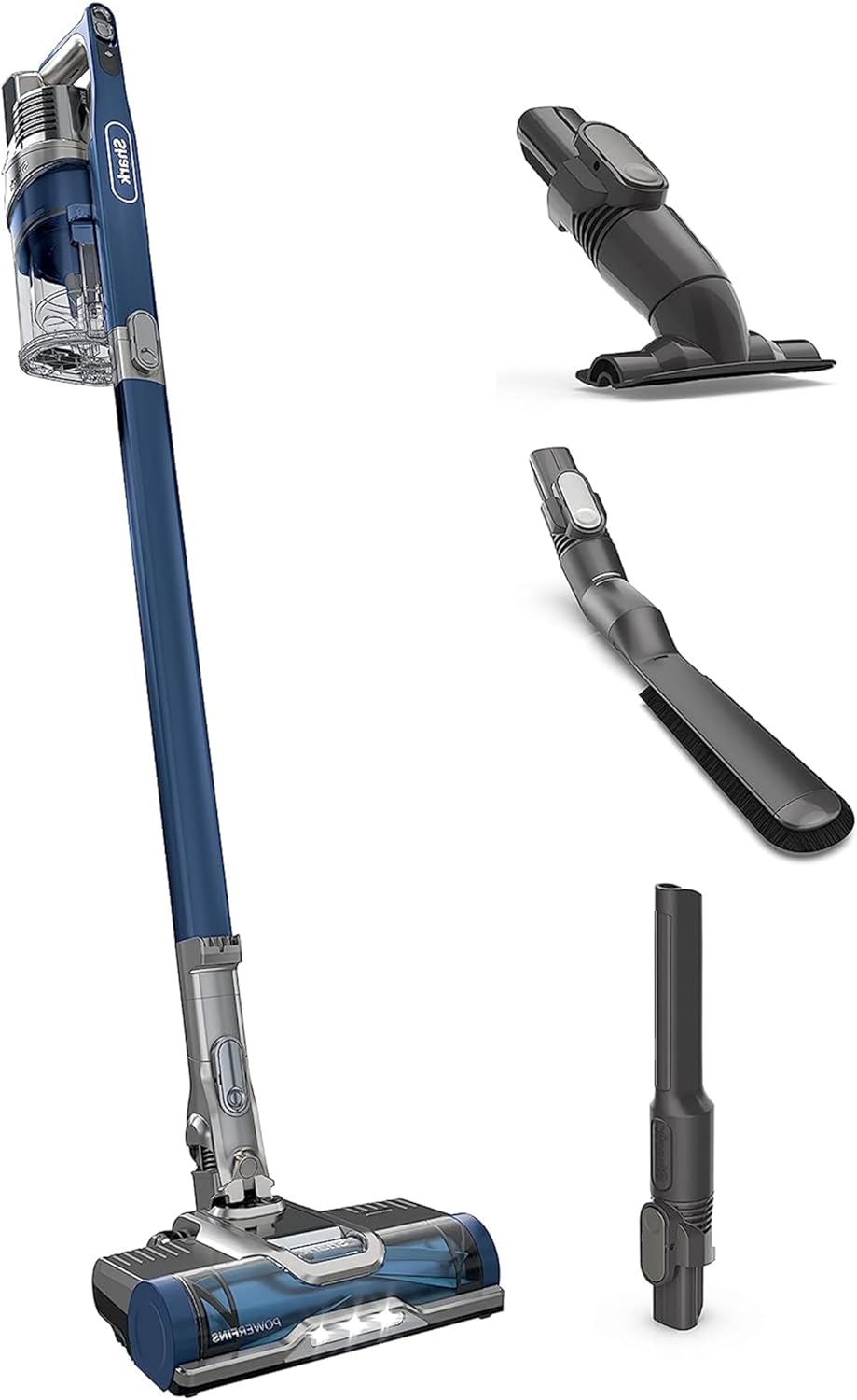 Shark Pet Cordless Stick Vacuum with XL Dust Cup, LED Headlights, Removable Handheld Vac, Crevice Tool, Portable Vacuum for Household Pet Hair, Carpet and Hard Floors, 40min Runtime, Grey, IX141
