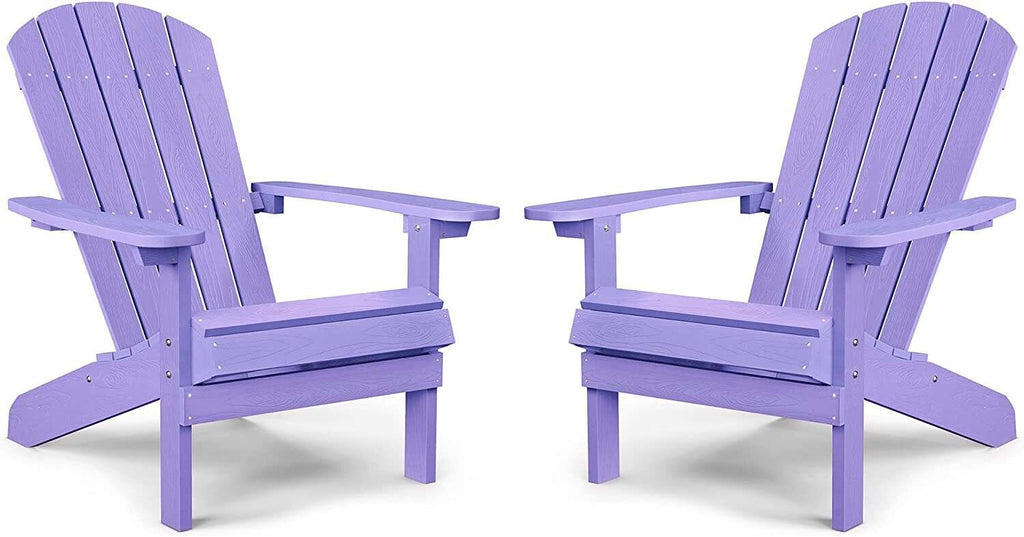 Weather Resistant Blue Recycled Plastic Outdoor Patio Chair (Set of 4)
