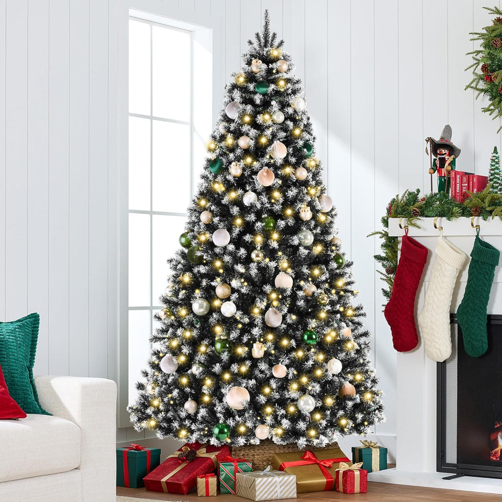 Best Choice Products Artificial Christmas Tree, 6ft Premium Pre-Lit Realistic Spruce Holiday Décor w/Dense Branches, Metal Base - Green Spruce
