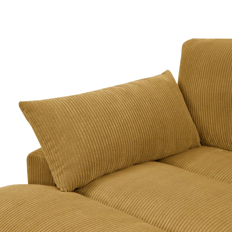 Mordecai 90'' Corduroy Sleeper Sofa