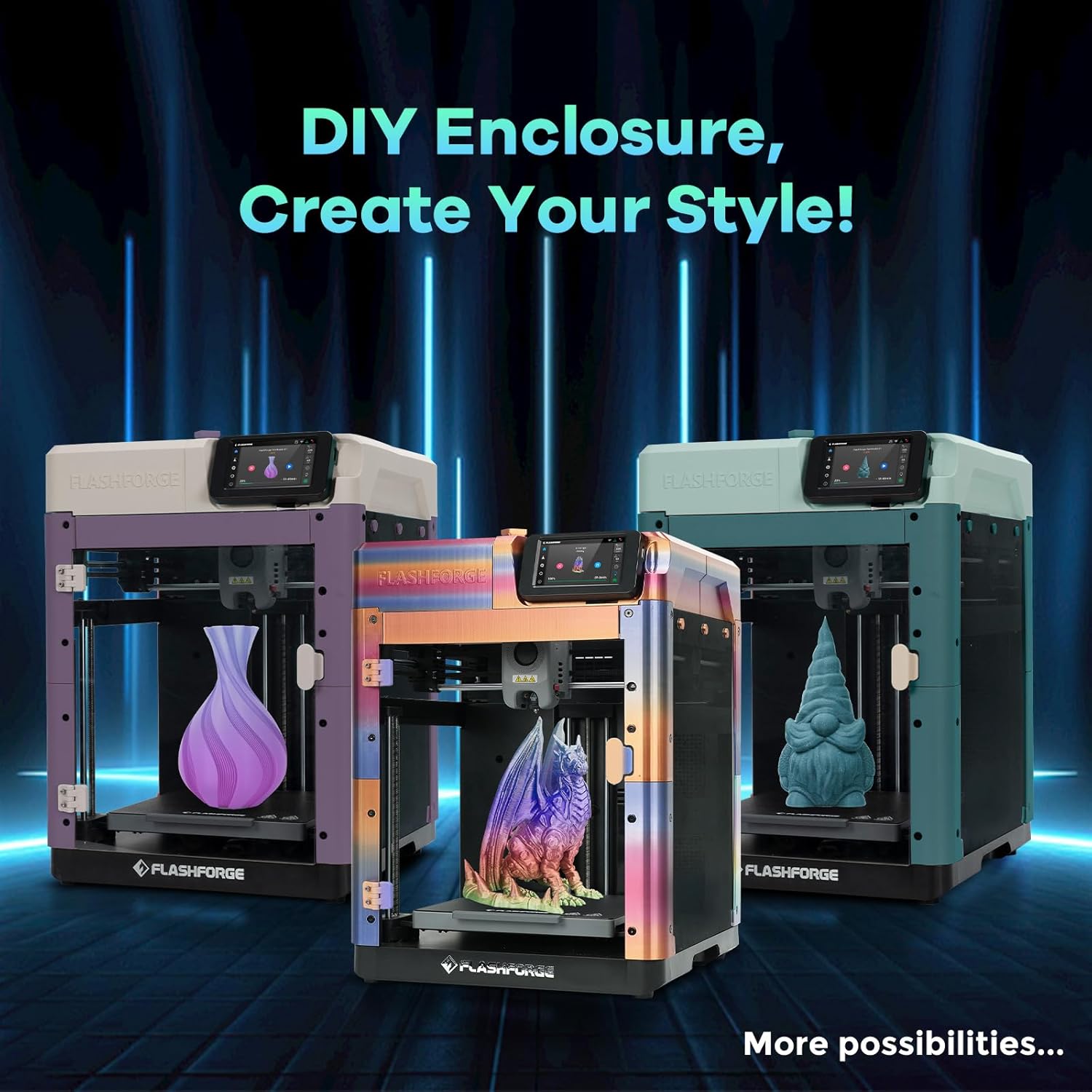 FLASHFORGE Adventurer 5M Pro 3D Printer with 1 Click Auto Printing System, 600mm/s High-Speed, Quick Detachable 280°C Nozzle, Core XY All-Metal Structure, Multi-Functional 220x220x220mm 3D Printer