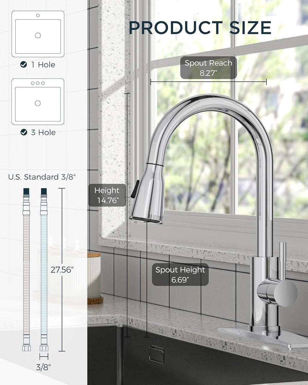 FORIOUS Touchless Kitchen Faucets, Brushed Nickel Kitchen Faucet with Pull Down Sprayer, Single Handle Smart Motion Sensor Kitchen Sink Faucet,Contemporary Hands-Free Sink Faucet for Farmhouse Laundry
