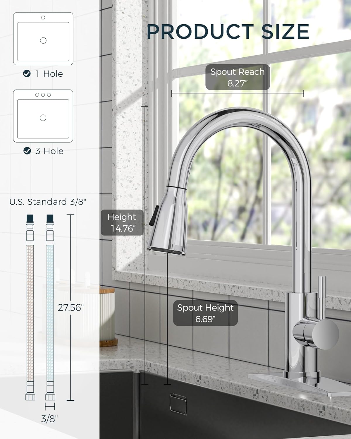 FORIOUS Touchless Kitchen Faucets, Brushed Nickel Kitchen Faucet with Pull Down Sprayer, Single Handle Smart Motion Sensor Kitchen Sink Faucet,Contemporary Hands-Free Sink Faucet for Farmhouse Laundry