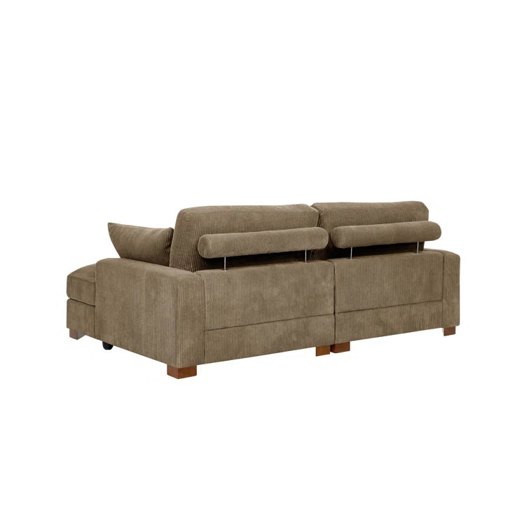 Mordecai 90'' Corduroy Sleeper Sofa