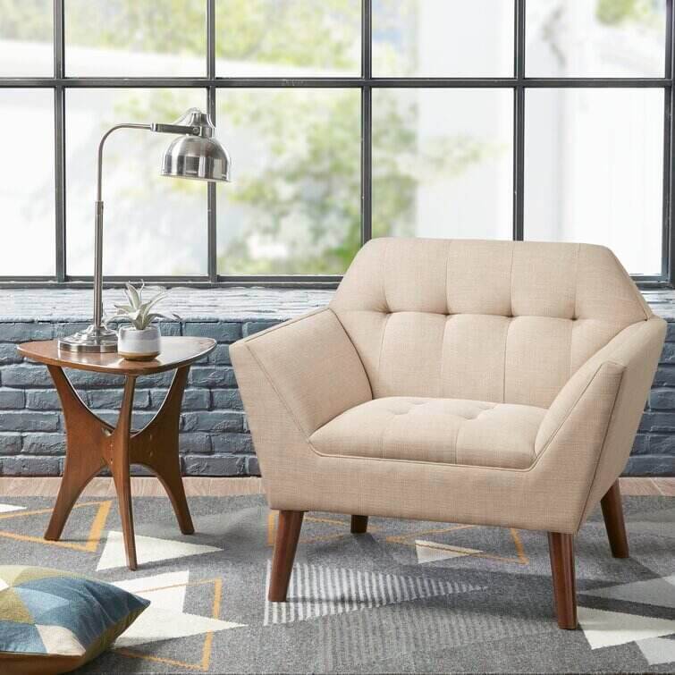 Alice Modern Button Tufted Armchair