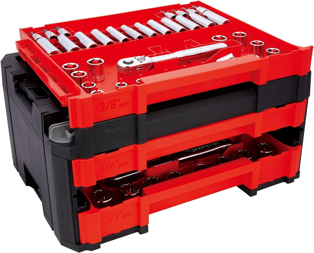 CRAFTSMAN Socket Set, 262-Piece Mechanic Tool Set, 1/4", 3/8", 1/2" Drive, SAE / Metric, (CMMT45307)