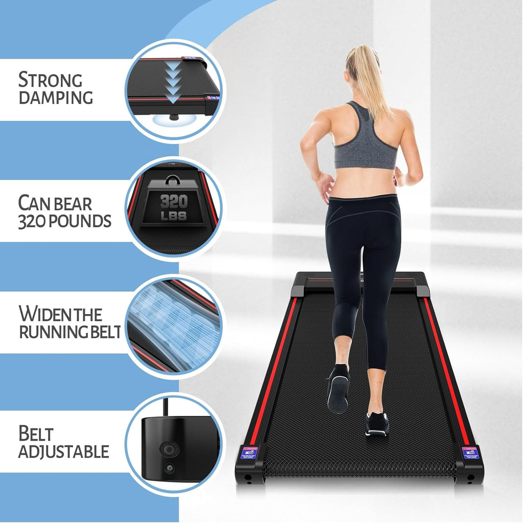 Sperax Walking Pad,3 in 1 Under Desk Treadmills for Home,320 Lbs Capacity Portable 2.5HP Walking Treadmill