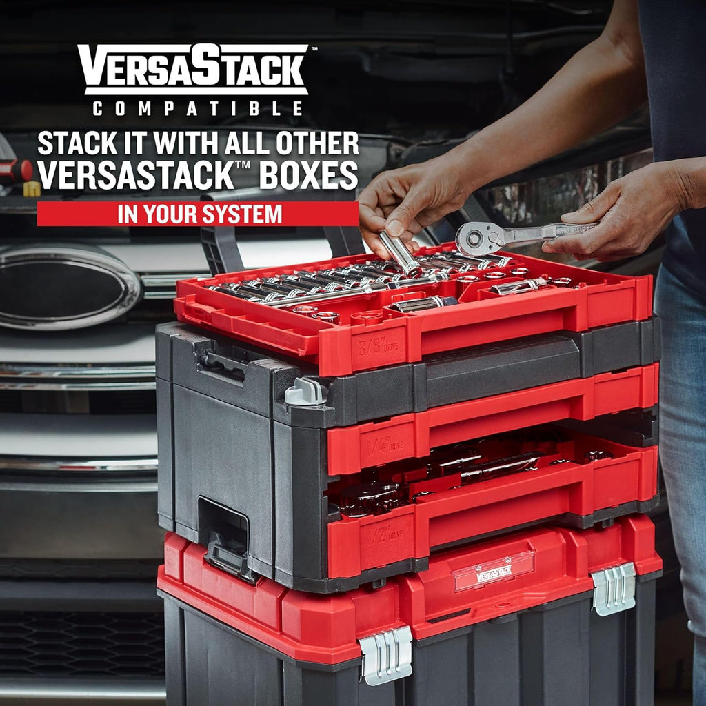 CRAFTSMAN Socket Set, 262-Piece Mechanic Tool Set, 1/4", 3/8", 1/2" Drive, SAE / Metric, (CMMT45307)